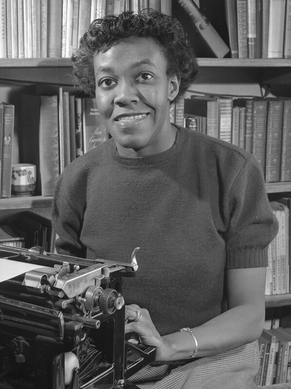 Portrait of poet Gwendolyn Brooks