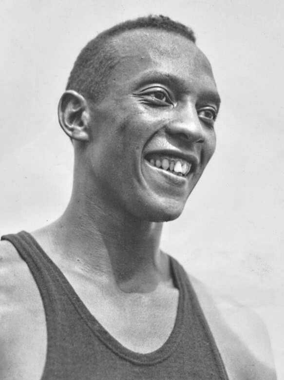Jesse Owens at the 1936 Berlin Olympics