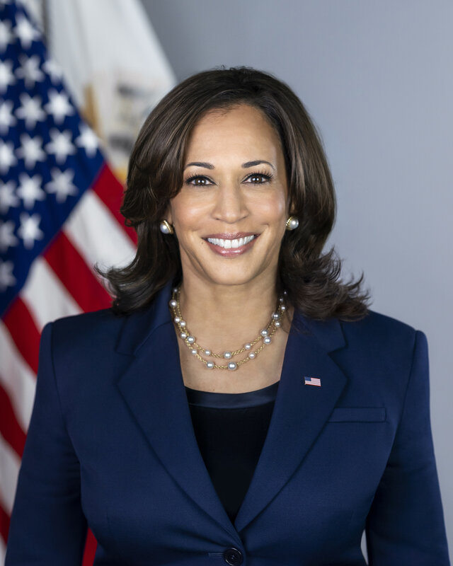 Kamala Harris taking the oath of office as Vice President