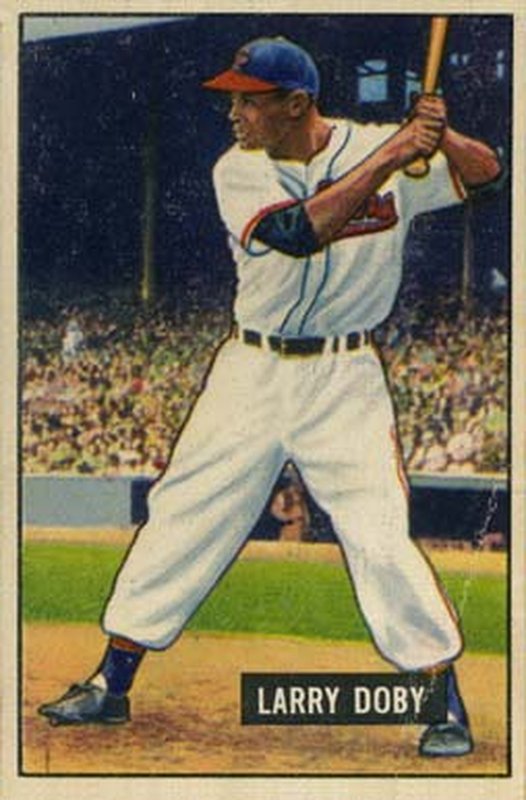 Larry Doby in his Cleveland Indians uniform, 1951